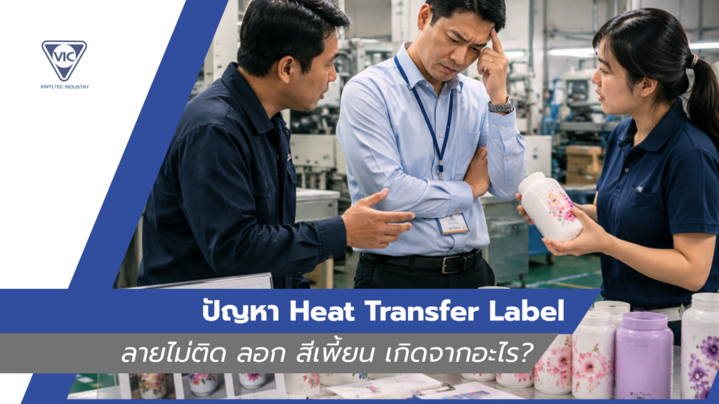 ปัญหา Heat Transfer Label ลายไม่ติด ลอก สีเพี้ยน เกิดจากอะไร?