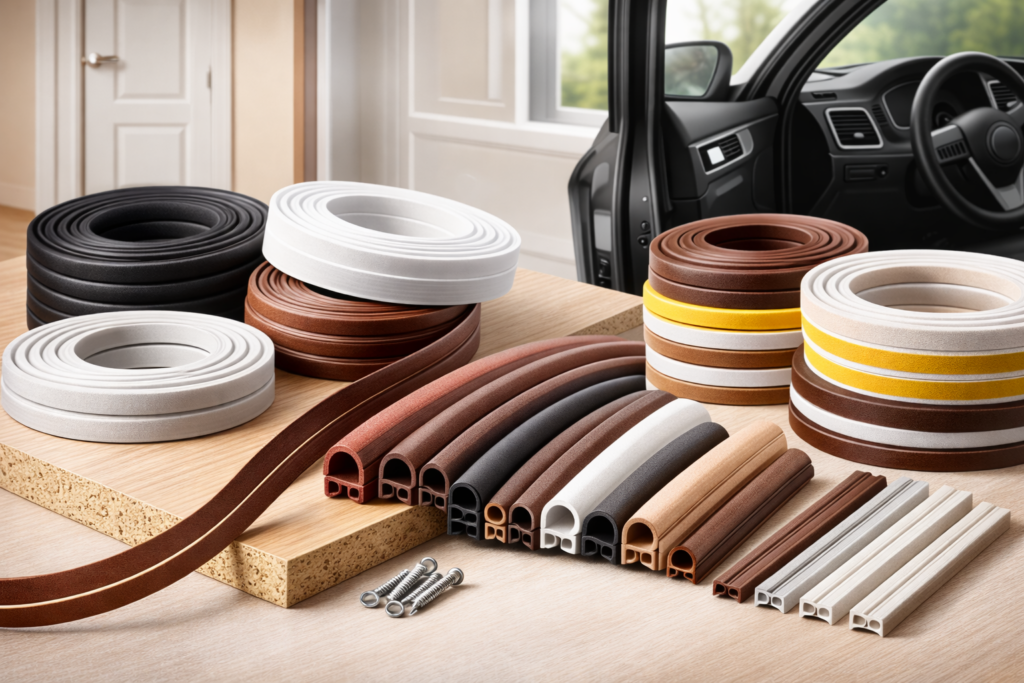 ยางขอบประตูและซีลกันกระแทก:
